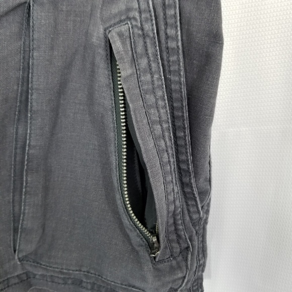 Linen Converse Grey Booty Shorts - Picture 4 of 5